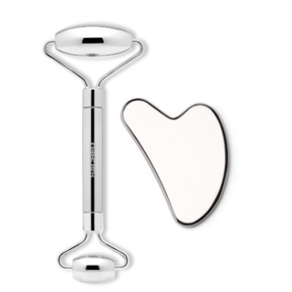 Other - Sacheu Stainless Steel Face Roller and Gua Sha Bundle -